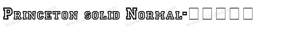 Princeton solid Normal字体转换